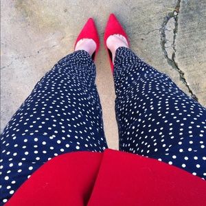 BCBGeneration red suede heels